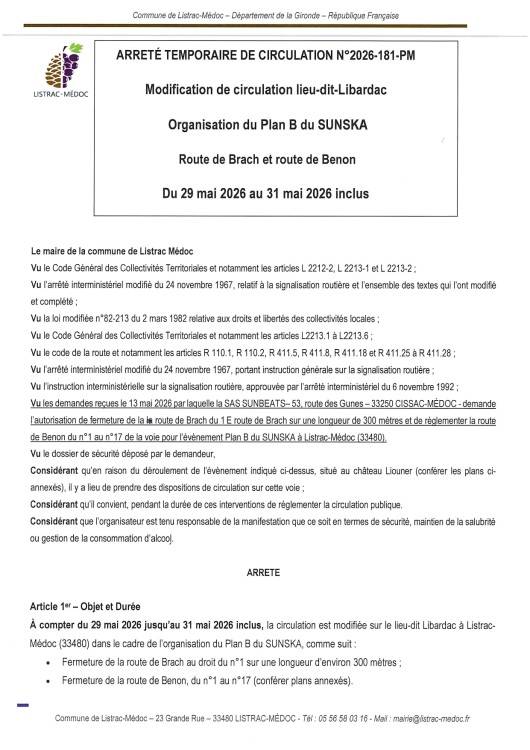 181- Arrêté numéro 2026-181-PM- Circulation plan B du Sunska_page-0001.jpg